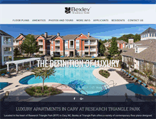 Tablet Screenshot of bexleytrianglepark.com